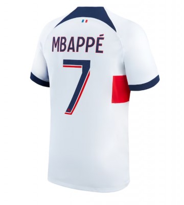 Paris Saint-Germain Kylian Mbappe #7 Bortatröja 2023-24 Korta ärmar